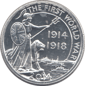 2014 SILVER FIRST WORLD WAR TWENTY POUNDS - SILVER WORLD COINS - Cambridgeshire Coins