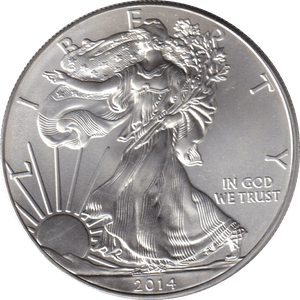 2014 SILVER LIBERTY DOLLAR USA - SILVER WORLD COINS - Cambridgeshire Coins
