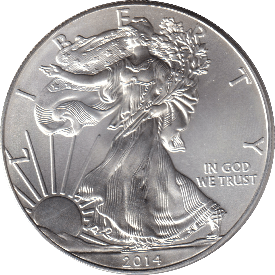 2014 SILVER LIBERTY DOLLAR USA - SILVER WORLD COINS - Cambridgeshire Coins