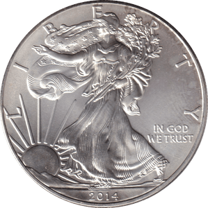 2014 SILVER LIBERTY DOLLAR USA - SILVER WORLD COINS - Cambridgeshire Coins