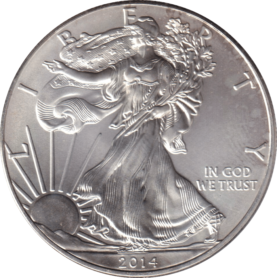 2014 SILVER LIBERTY DOLLAR USA - SILVER WORLD COINS - Cambridgeshire Coins