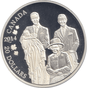 2014 SILVER PROOF 20 DOLLAR CANADA - SILVER WORLD COINS - Cambridgeshire Coins