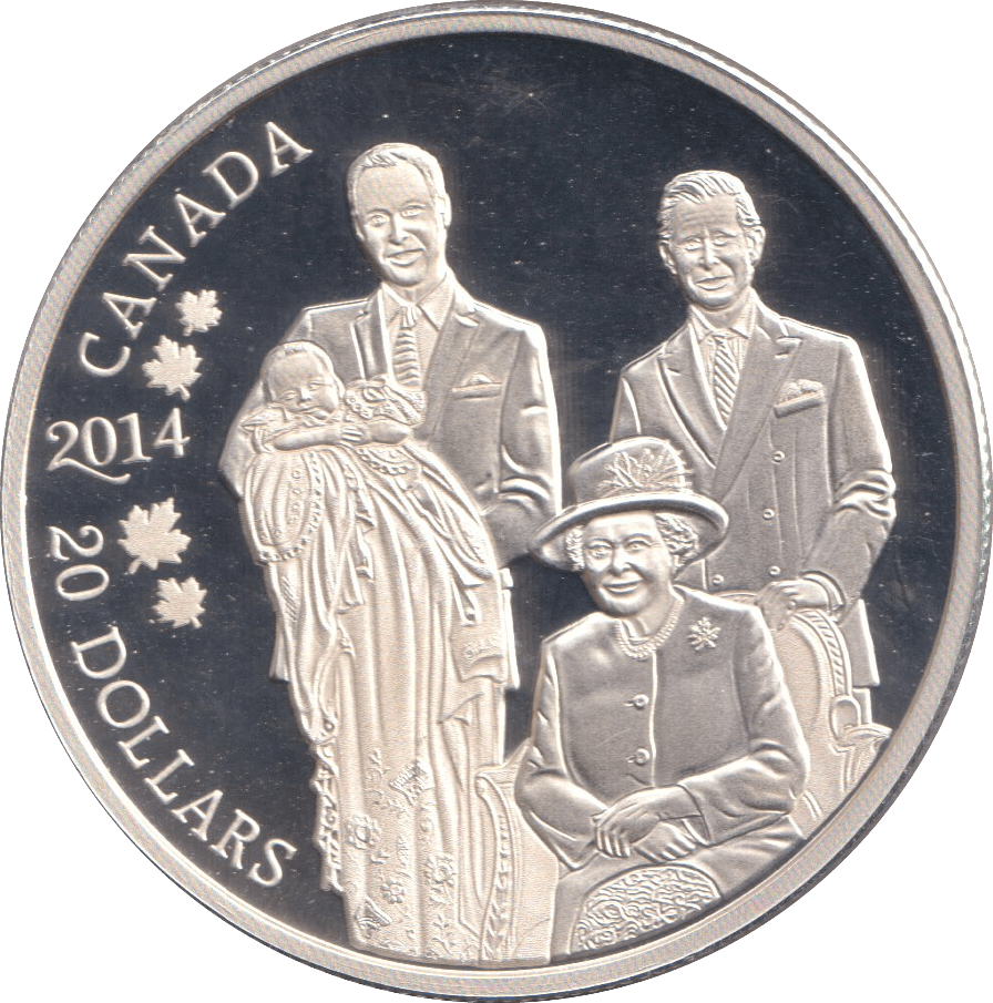 2014 SILVER PROOF 20 DOLLARS CANADA - SILVER WORLD COINS - Cambridgeshire Coins