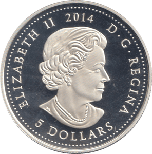 2014 SILVER PROOF 20 DOLLARS CANADA - SILVER WORLD COINS - Cambridgeshire Coins
