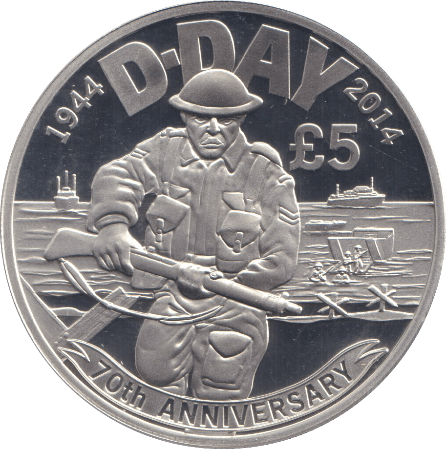 2014 SILVER PROOF £5 BAILIWICK OF JERSEY - SILVER WORLD COINS - Cambridgeshire Coins