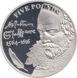 2014 SILVER PROOF £5 BAILIWICK OF JERSEY - SILVER WORLD COINS - Cambridgeshire Coins