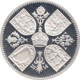 2014 SILVER PROOF 5 POUNDS - WORLD COINS - Cambridgeshire Coins