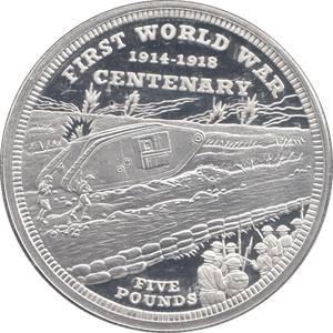 2014 SILVER PROOF FIVE POUNDS FIRST WORLD WAR CENTENARY - £5 Silver Proof - Cambridgeshire Coins