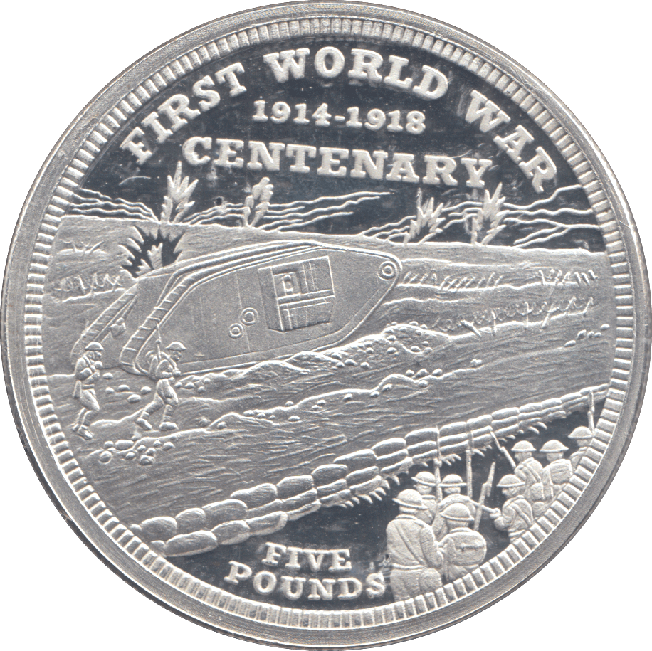 2014 SILVER PROOF FIVE POUNDS FIRST WORLD WAR CENTENARY - £5 Silver Proof - Cambridgeshire Coins