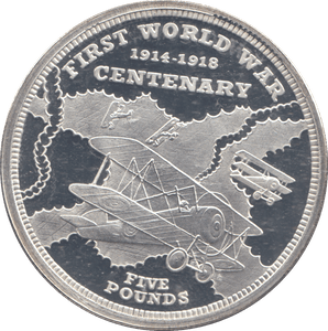 2014 SILVER PROOF FIVE POUNDS FIRST WORLD WAR CENTENARY - £5 Silver Proof - Cambridgeshire Coins