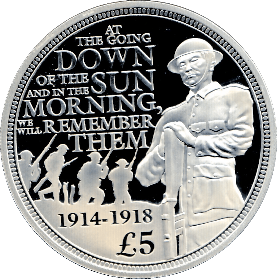 2014 SILVER PROOF FIVE POUNDS GUERNSEY - SILVER WORLD COINS - Cambridgeshire Coins