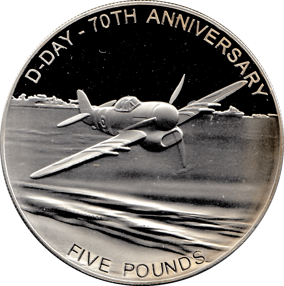 2014 SILVER PROOF FIVE POUNDS GUERNSEY - SILVER WORLD COINS - Cambridgeshire Coins