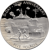 2014 SILVER PROOF FIVE POUNDS GUERNSEY - SILVER WORLD COINS - Cambridgeshire Coins
