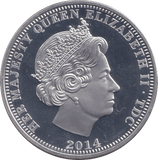 2014 SILVER PROOF FIVE POUNDS LEST WE FORGET - SILVER WORLD COINS - Cambridgeshire Coins