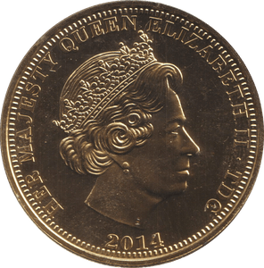 2014 SILVER PROOF GOLD PLATED FIVE POUNDS LEST WE FORGET - SILVER WORLD COINS - Cambridgeshire Coins