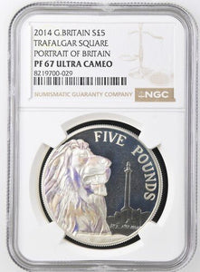 2014 SILVER PROOF PORTRAIT OF LION ( NGC ) PF67 ULTRA CAMEO - NGC SILVER COINS - Cambridgeshire Coins