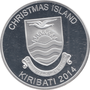 2014 SILVER PROOF RUDOLPH 5 DOLLARS CHRISTMAS ISLAND - OTHER TOKENS - Cambridgeshire Coins