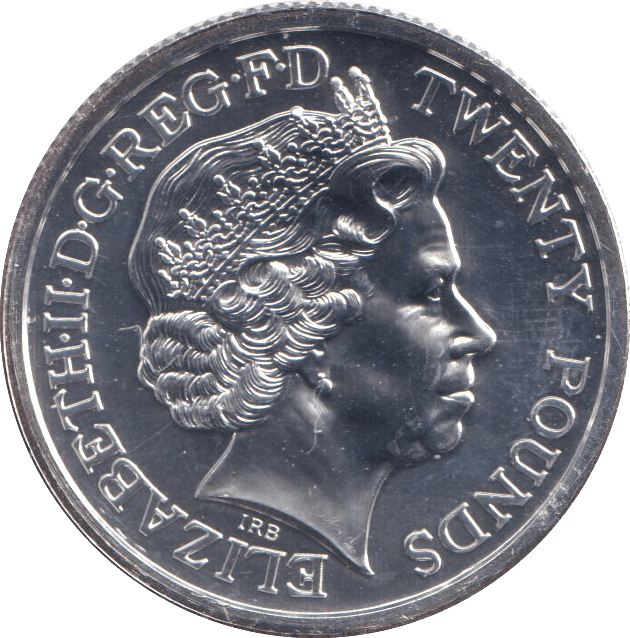 2014 SILVER PROOF TWENTY POUND - SILVER WORLD COINS - Cambridgeshire Coins