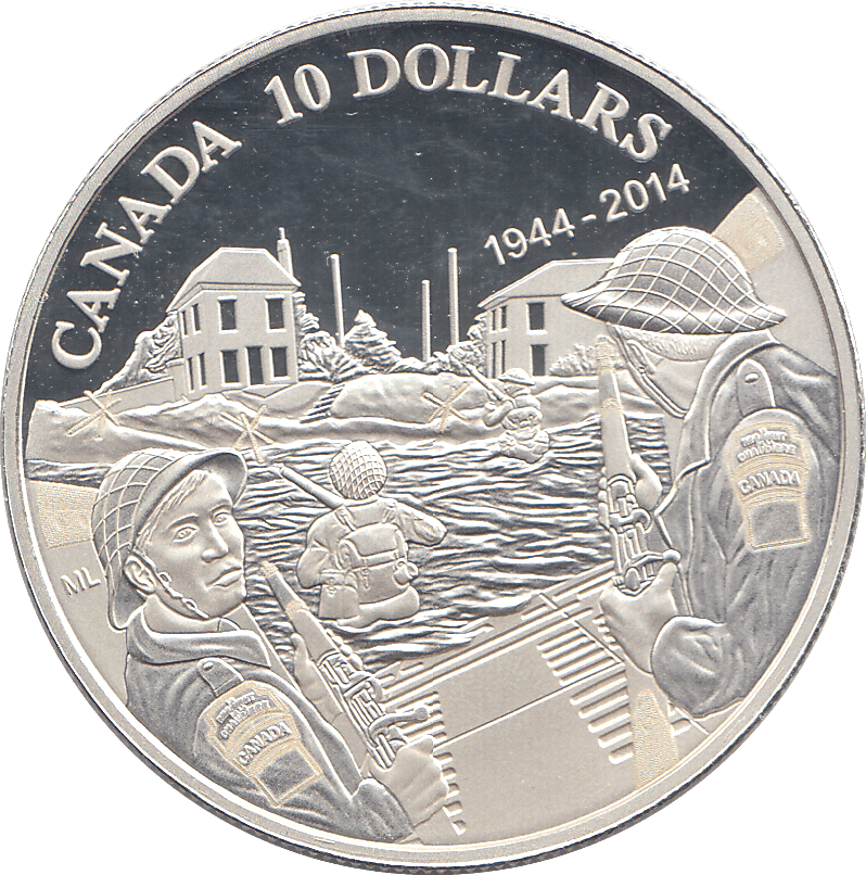 2014 SILVER TEN DOLLARS CANADA - SILVER WORLD COINS - Cambridgeshire Coins