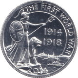 2014 SILVER TWENTY POUNDS BU - SILVER WORLD COINS - Cambridgeshire Coins