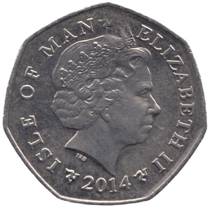2014 TT FIFTY PENCE ISLE OF MAN - WORLD COINS - Cambridgeshire Coins