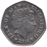 2014 TT FIFTY PENCE ISLE OF MAN - WORLD COINS - Cambridgeshire Coins