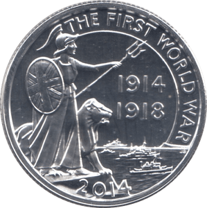2014 TWENTY POUNDS SILVER COIN FIRST WORLD WAR - Silver Proof - Cambridgeshire Coins