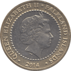 2014 TWO POUNDS FALKLAND ISLANDS ( BU ) - WORLD COINS - Cambridgeshire Coins