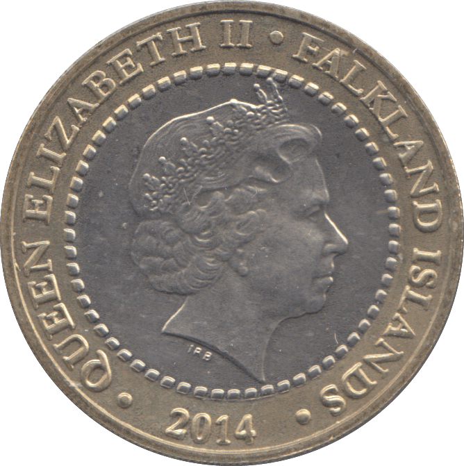 2014 TWO POUNDS FALKLAND ISLANDS ( BU ) - WORLD COINS - Cambridgeshire Coins