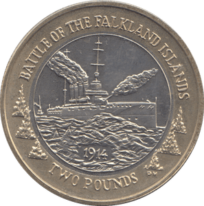 2014 TWO POUNDS FALKLAND ISLANDS ( BU ) - WORLD COINS - Cambridgeshire Coins