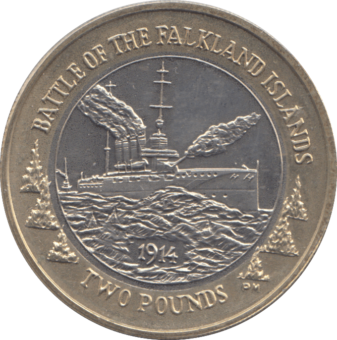 2014 TWO POUNDS FALKLAND ISLANDS ( BU ) - WORLD COINS - Cambridgeshire Coins