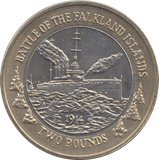2014 TWO POUNDS FALKLAND ISLANDS ( BU ) - WORLD COINS - Cambridgeshire Coins