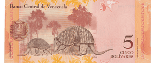 2014 VENEZUELA 5 BOLIVARES BANKNOTE REF-1854 - WORLD BANKNOTES - Cambridgeshire Coins