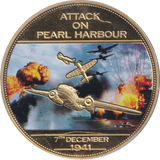 2014 WWII 75TH ANNIVERSARY MEDALLION ATTACK ON PEARL HARBOUR - WORLD COINS - Cambridgeshire Coins