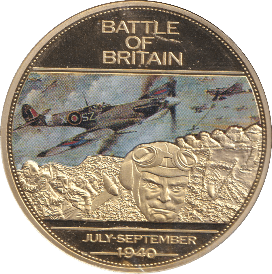 2014 WWII 75TH ANNIVERSARY MEDALLION BATTLE OF BRITAIN - WORLD COINS - Cambridgeshire Coins