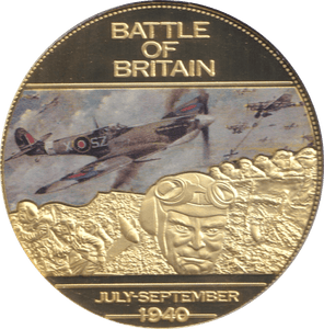 2014 WWII 75TH ANNIVERSARY MEDALLION BATTLE OF BRITAIN - WORLD COINS - Cambridgeshire Coins