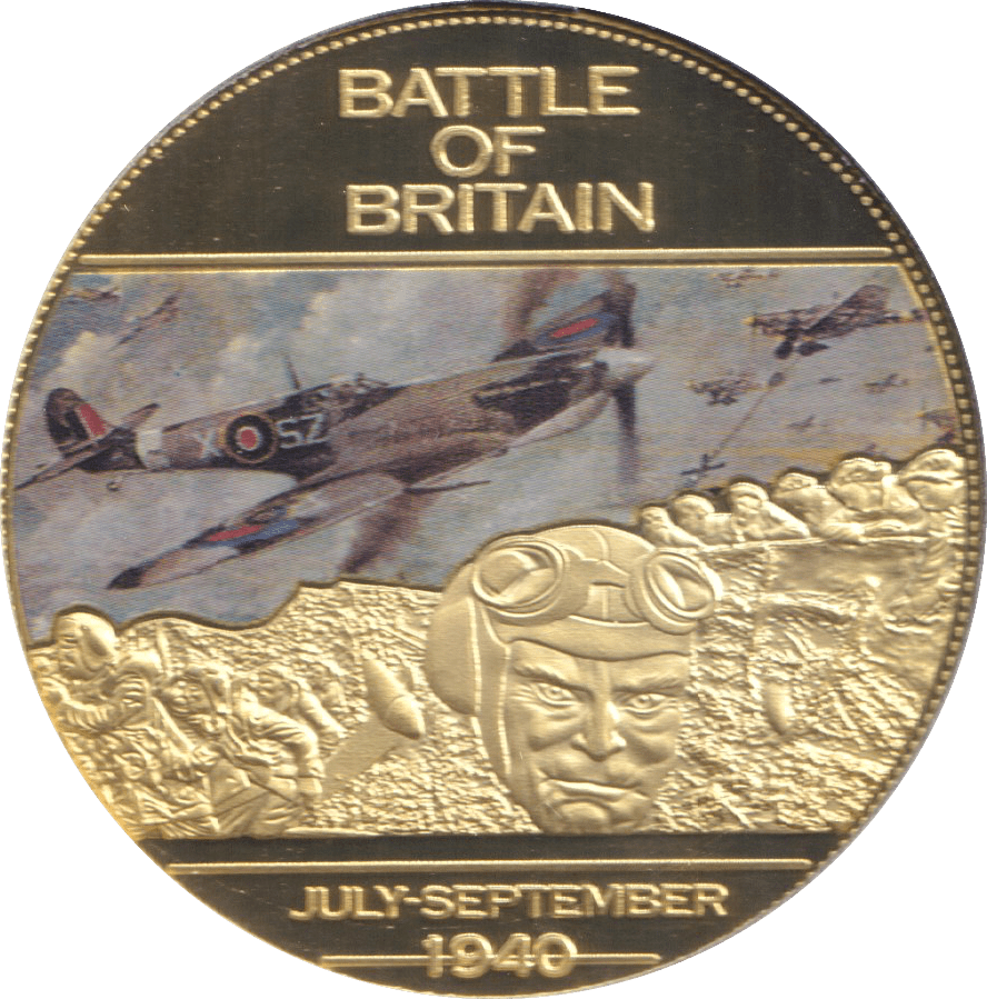 2014 WWII 75TH ANNIVERSARY MEDALLION BATTLE OF BRITAIN - WORLD COINS - Cambridgeshire Coins