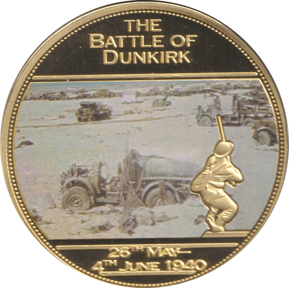 2014 WWII 75TH ANNIVERSARY MEDALLION THE BATTLE OF DUNKIRK - WORLD COINS - Cambridgeshire Coins