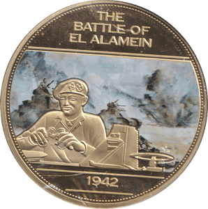 2014 WWII 75TH ANNIVERSARY MEDALLION THE BATTLE OF EL ALAMEIN - WORLD COINS - Cambridgeshire Coins
