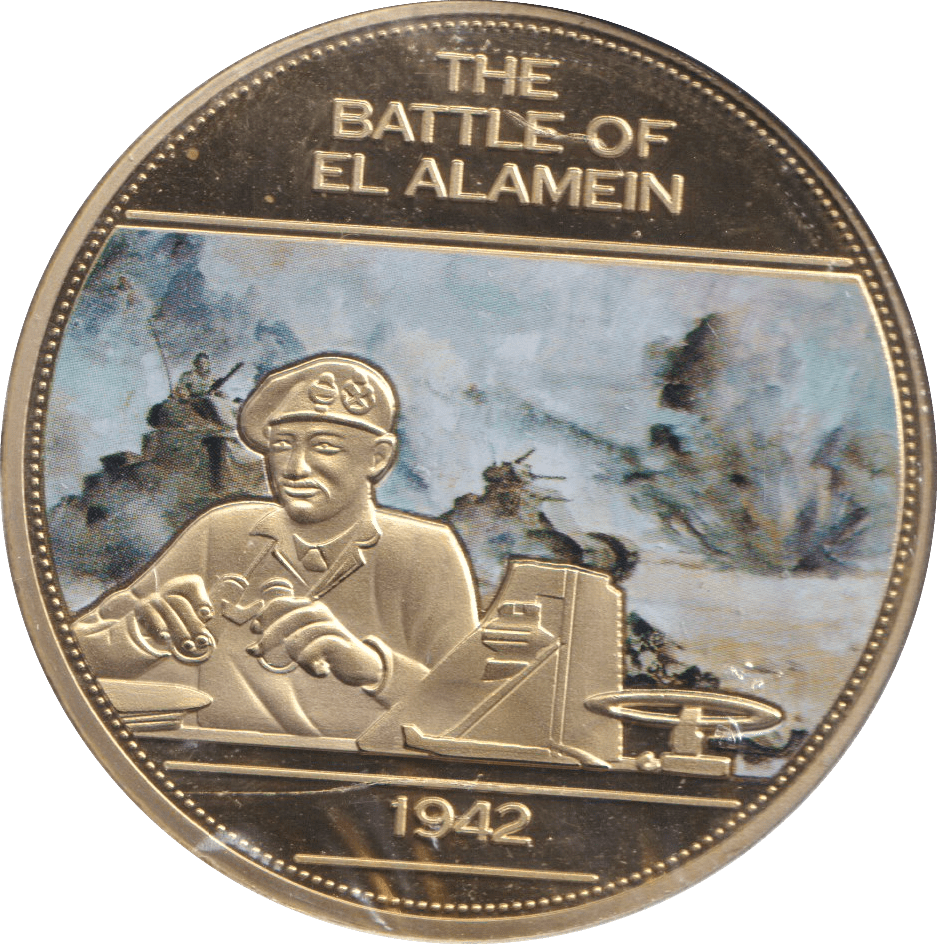 2014 WWII 75TH ANNIVERSARY MEDALLION THE BATTLE OF EL ALAMEIN - WORLD COINS - Cambridgeshire Coins