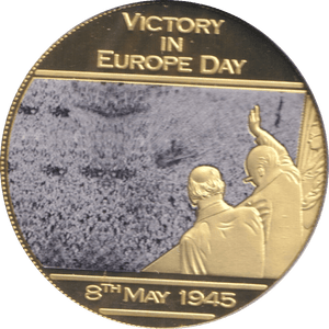 2014 WWII 75TH ANNIVERSARY MEDALLION VICTORY IN EUROPE DAY - WORLD COINS - Cambridgeshire Coins