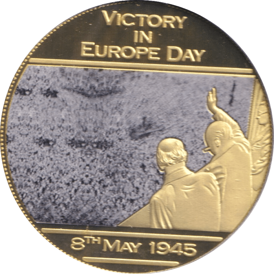 2014 WWII 75TH ANNIVERSARY MEDALLION VICTORY IN EUROPE DAY - WORLD COINS - Cambridgeshire Coins