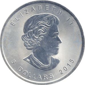 2015 1 OZ .999 SILVER CANADA FIVE DOLLAR - SILVER WORLD COINS - Cambridgeshire Coins