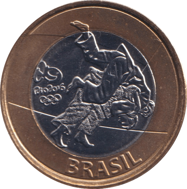 2015 1 REAL OLYMPIC JUDO BRAZIL - WORLD COINS - Cambridgeshire Coins
