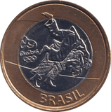 2015 1 REAL OLYMPIC JUDO BRAZIL - WORLD COINS - Cambridgeshire Coins