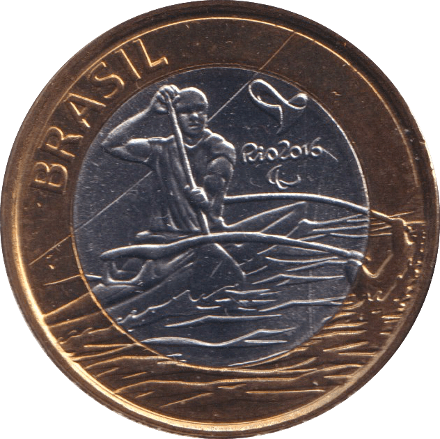 2015 1 REAL OLYMPIC PARACANOE BRAZIL - WORLD COINS - Cambridgeshire Coins