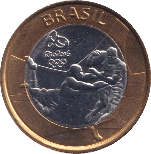 2015 1 REAL OLYMPIC RUGBY BRAZIL - WORLD COINS - Cambridgeshire Coins