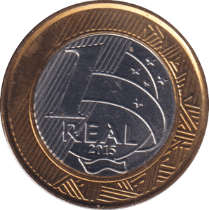 2015 1 REAL OLYMPIC SAILING BRAZIL - WORLD COINS - Cambridgeshire Coins