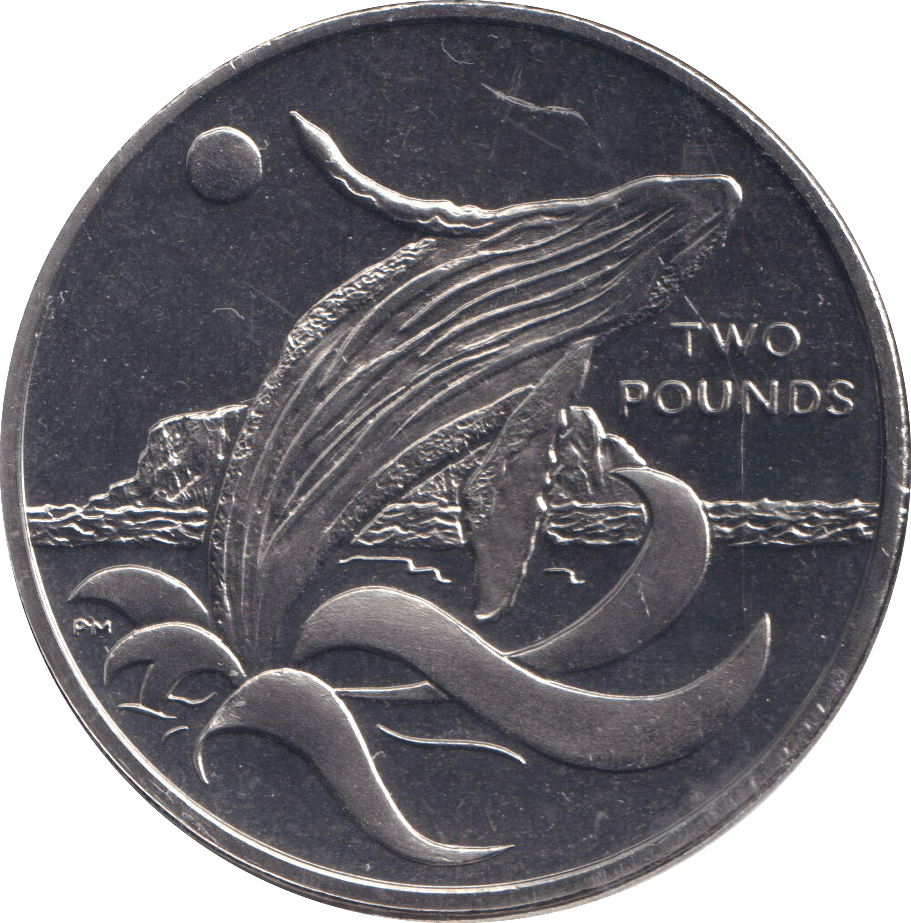 2015 2 POUND BLUE WHALE ( BU ) - WORLD COINS - Cambridgeshire Coins