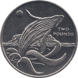 2015 2 POUND BLUE WHALE COIN ( BU ) - WORLD COINS - Cambridgeshire Coins